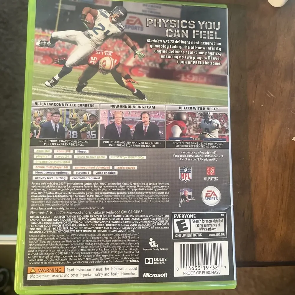 Madden NFL 13 - Microsoft Xbox 360, 2012 - Game Tested